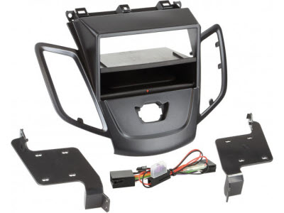 2-DIN Paneel Ford Fiesta zonder Multifunctioneel display 2008-2013 Kleur: Zilver